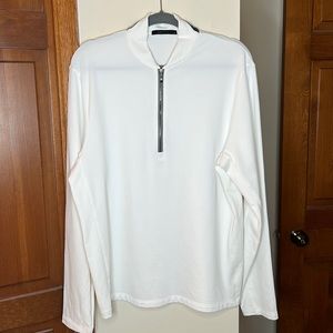 Men’s Greyson Siasconset Quarter Zip in Size Large in Color Arctic